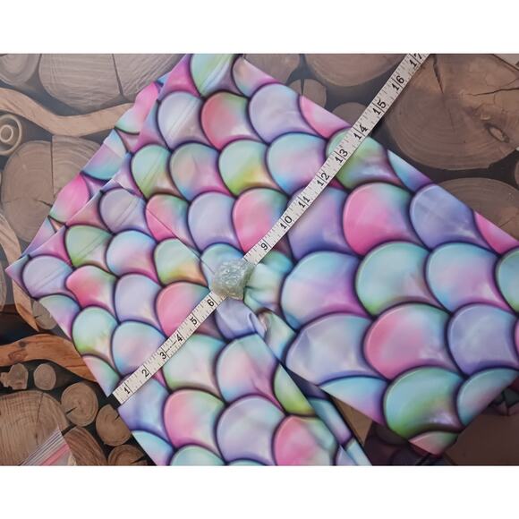 Art of Where Mermaid Fin Scales Leggings Custom Printed Medium - Picture 6 of 9